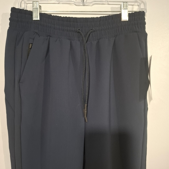 ATHLETA Navy Blue Metropolis Straight Leg Ankle Zip Athleisure Pants Size 6 NWT - Picture 3 of 13